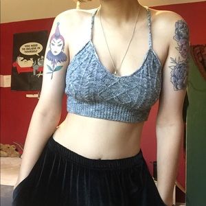 Knit urban outfitters one size bra